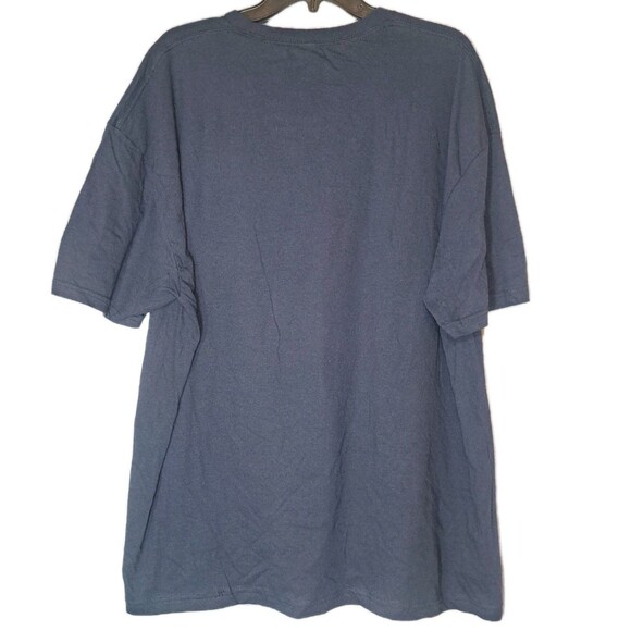 Super Mario Size 2XL T-Shirt Graphic Print Navy Blue Characters Luigi Peach Toad - Picture 2 of 6